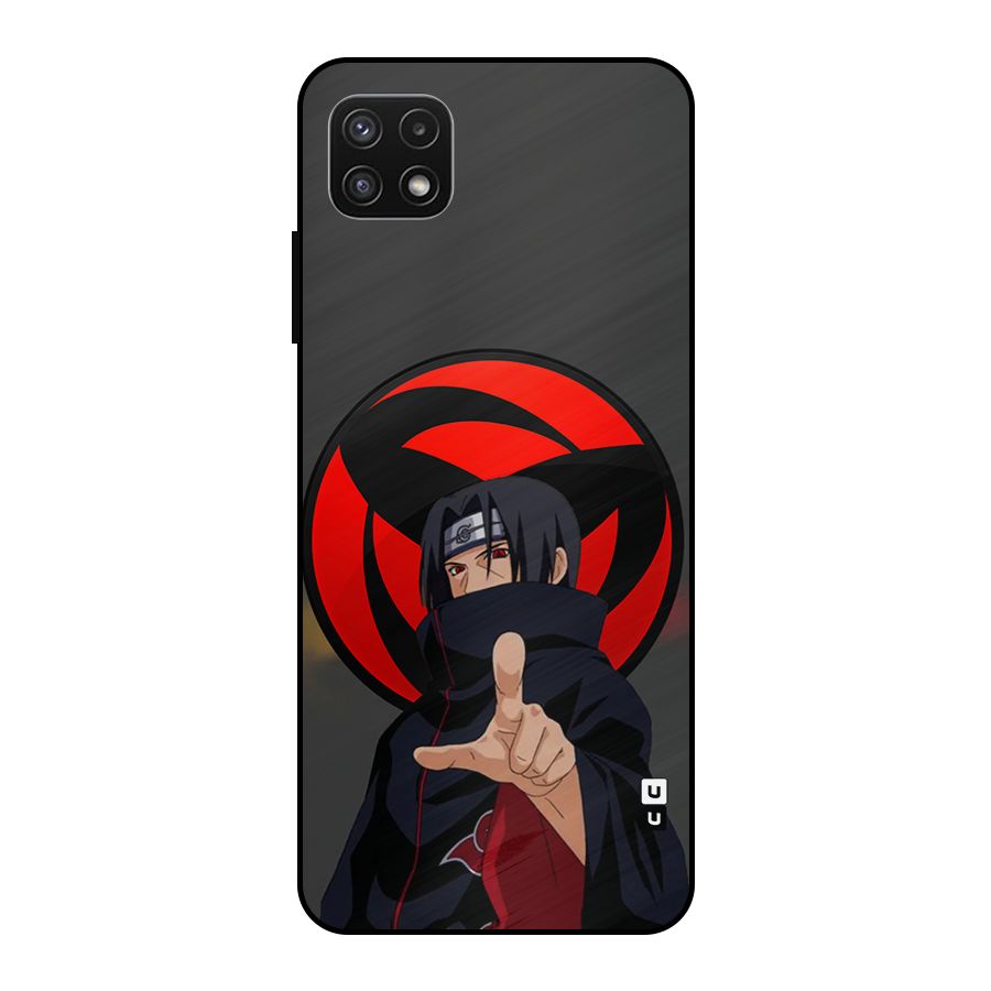 Itachi Uchiha With sharingan Metal Back Case for Galaxy A22 5G