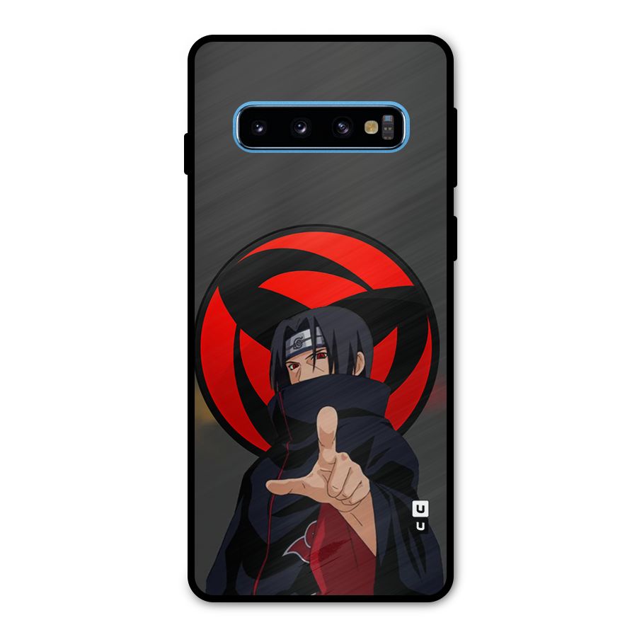 Itachi Uchiha With sharingan Metal Back Case for Galaxy S10