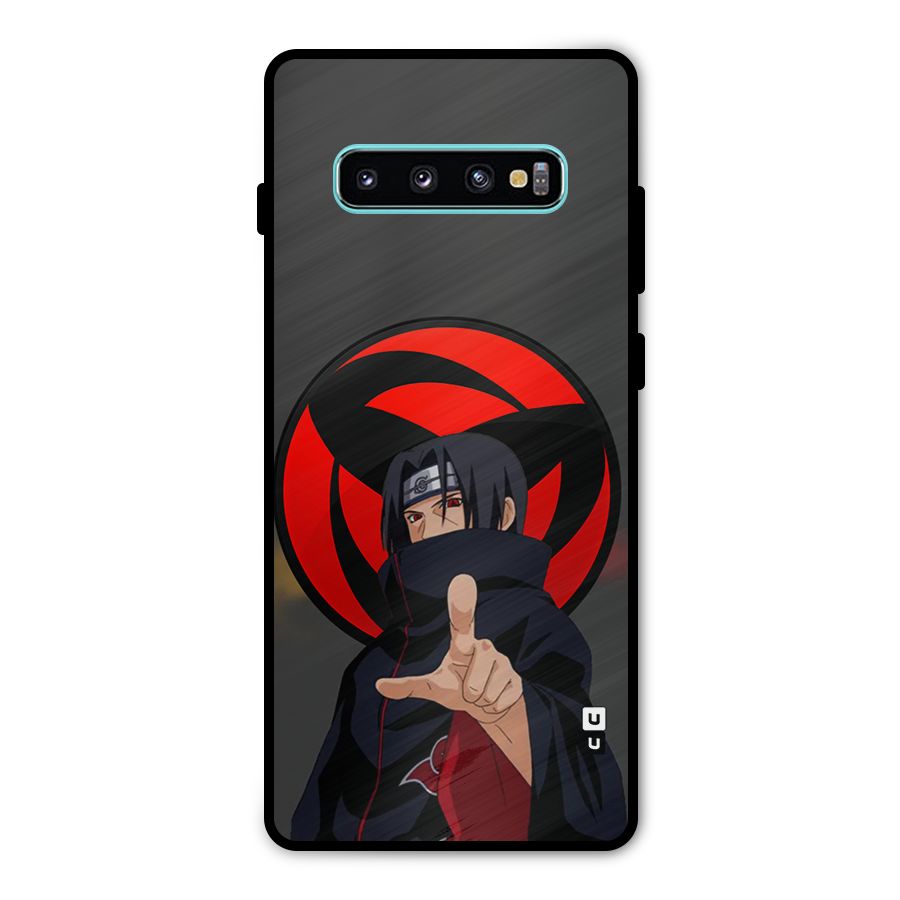 Itachi Uchiha With sharingan Metal Back Case for Galaxy S10 Plus