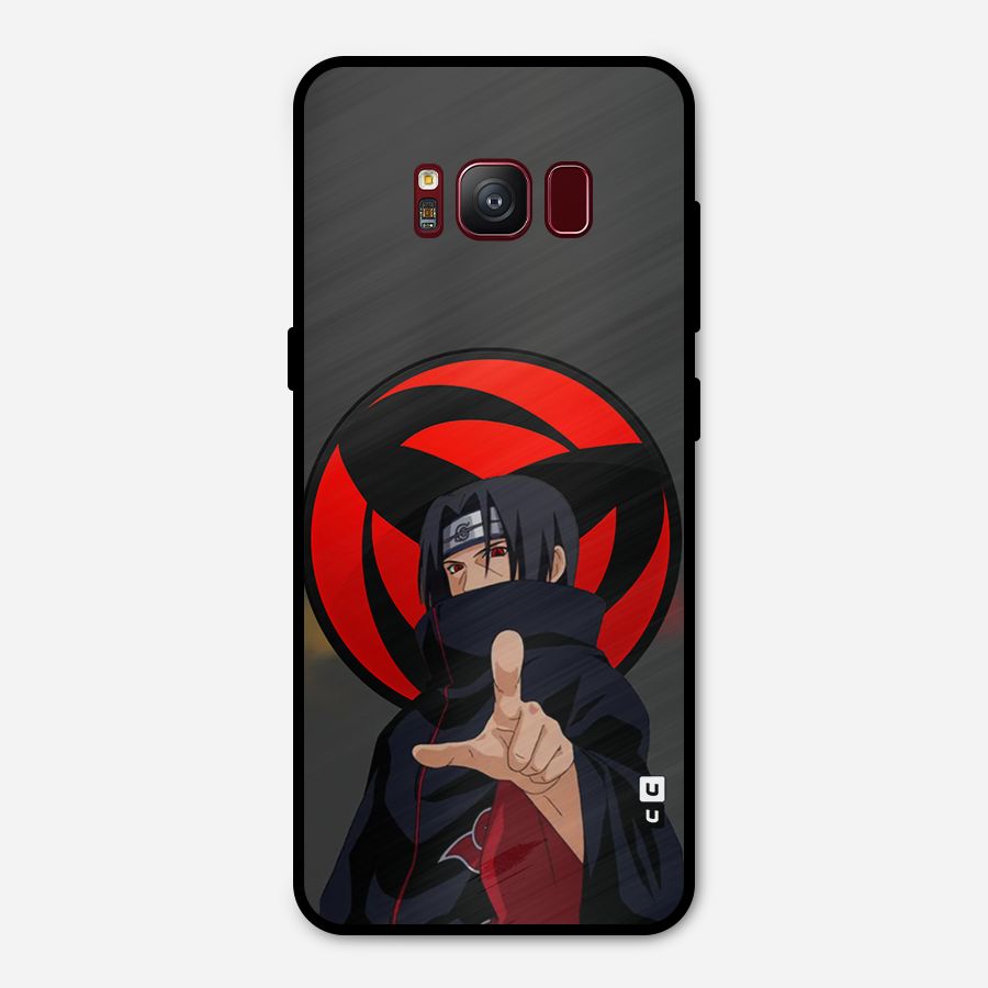 Itachi Uchiha With sharingan Metal Back Case for Galaxy S8
