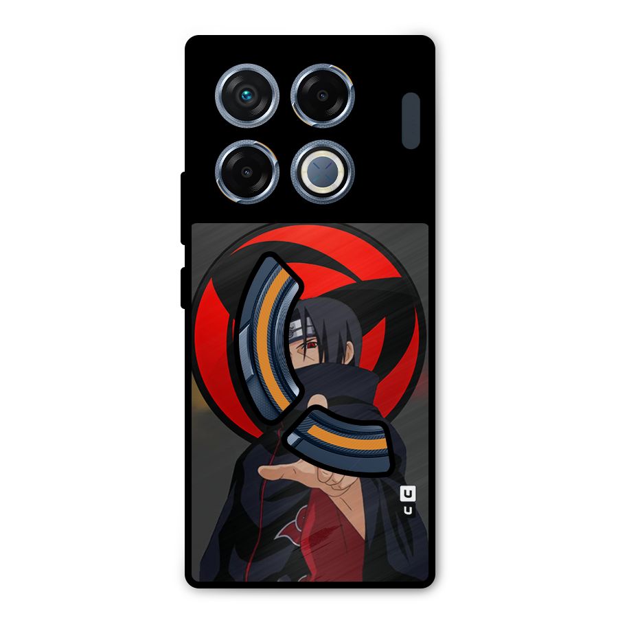 Itachi Uchiha With sharingan Metal Back Case for Infinix GT 20 Pro