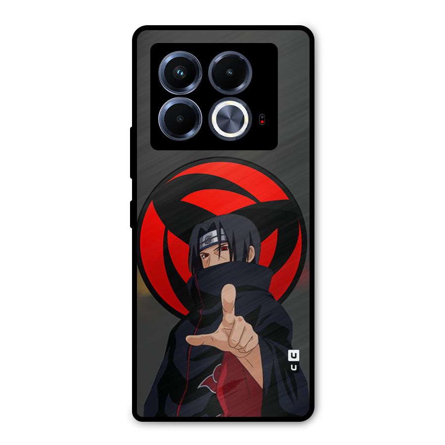 Itachi Uchiha With sharingan Metal Back Case for Infinix Note 40 5G