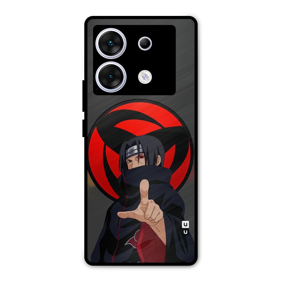 Itachi Uchiha With sharingan Metal Back Case for Infinix Zero 30 5G