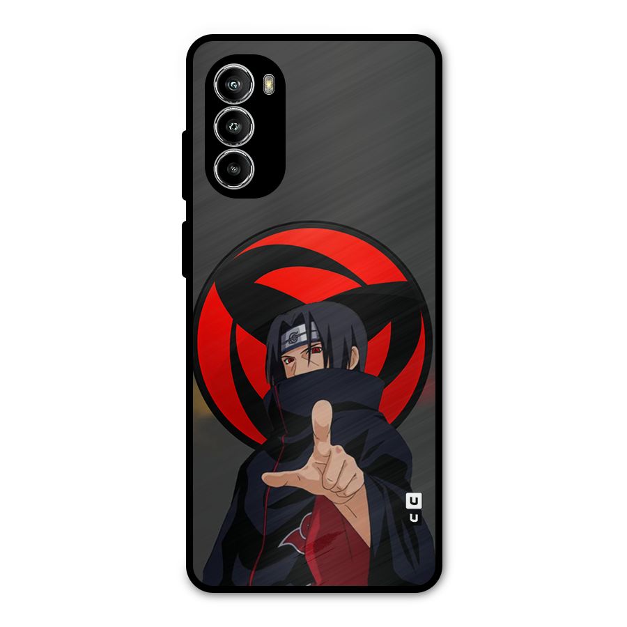 Itachi Uchiha With sharingan Metal Back Case for Moto G52