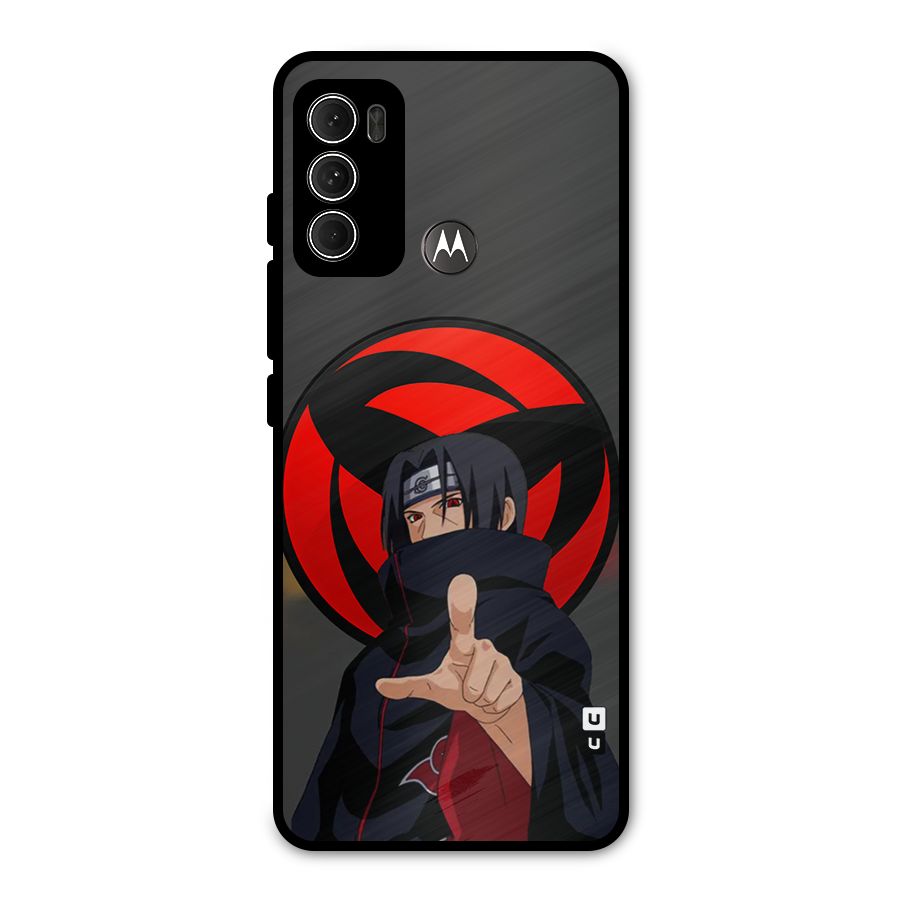 Itachi Uchiha With sharingan Metal Back Case for Moto G60