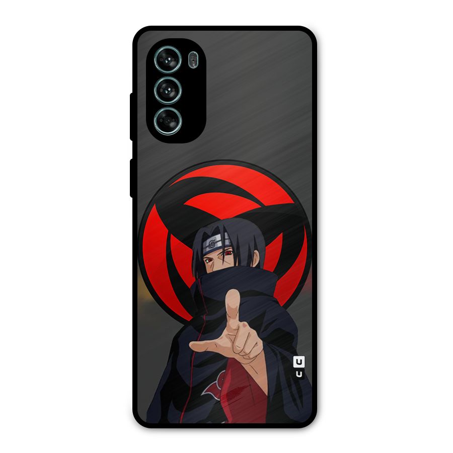 Itachi Uchiha With sharingan Metal Back Case for Moto G62