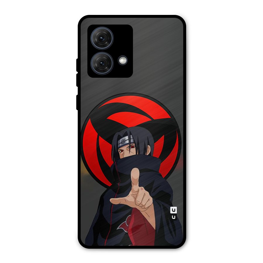Itachi Uchiha With sharingan Metal Back Case for Moto G84