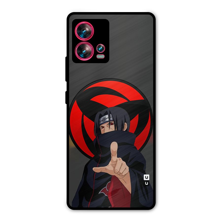 Itachi Uchiha With sharingan Metal Back Case for Motorola Edge 30 Fusion