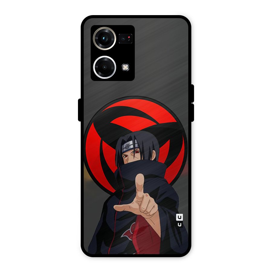 Itachi Uchiha With sharingan Metal Back Case for Oppo F21 Pro 4G
