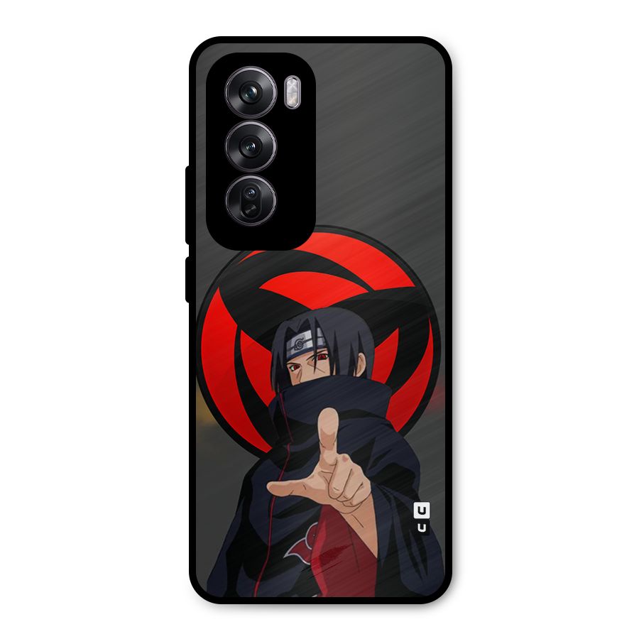 Itachi Uchiha With sharingan Metal Back Case for Oppo Reno12 Pro