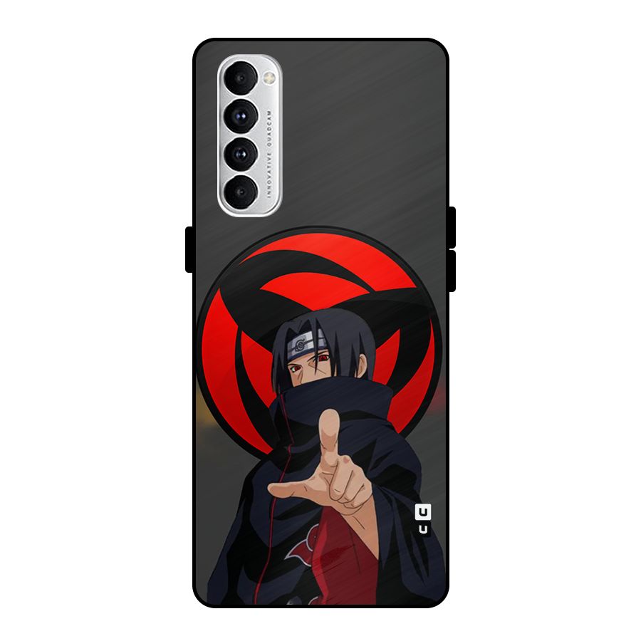 Itachi Uchiha With sharingan Metal Back Case for Oppo Reno4 Pro