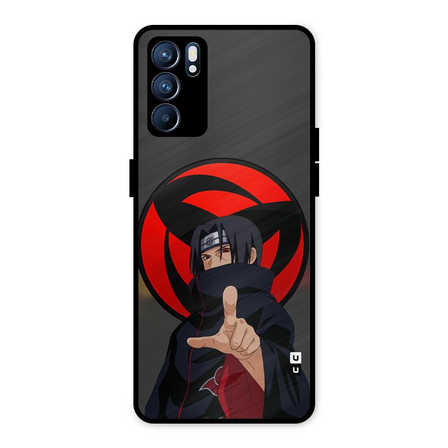 Itachi Uchiha With sharingan Metal Back Case for Oppo Reno6 5G