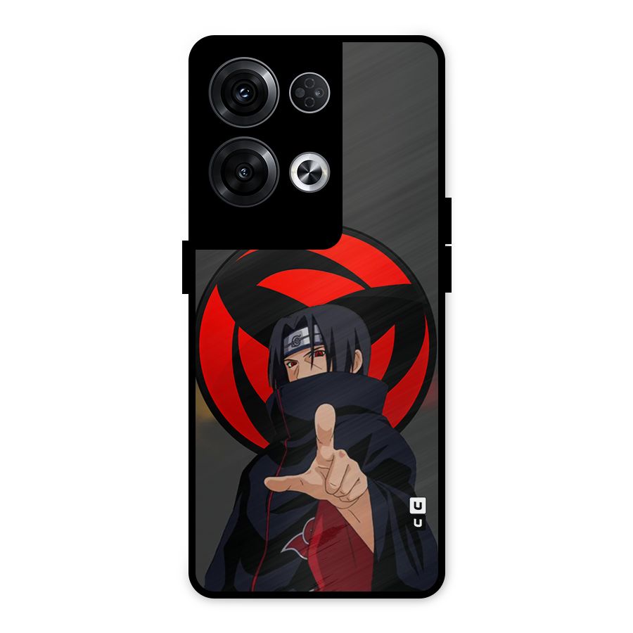 Itachi Uchiha With sharingan Metal Back Case for Oppo Reno8 Pro 5G