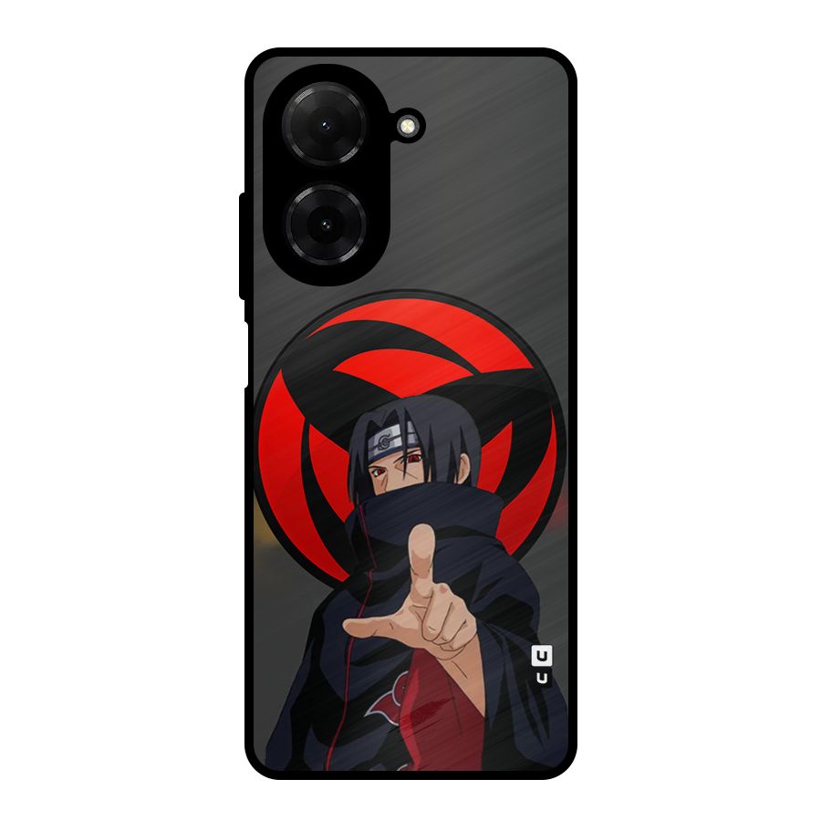 Itachi Uchiha With sharingan Metal Back Case for Poco C71