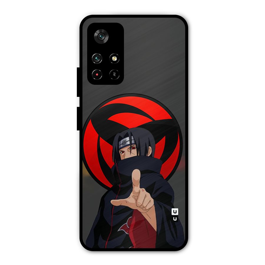 Itachi Uchiha With sharingan Metal Back Case for Poco M4 Pro 5G