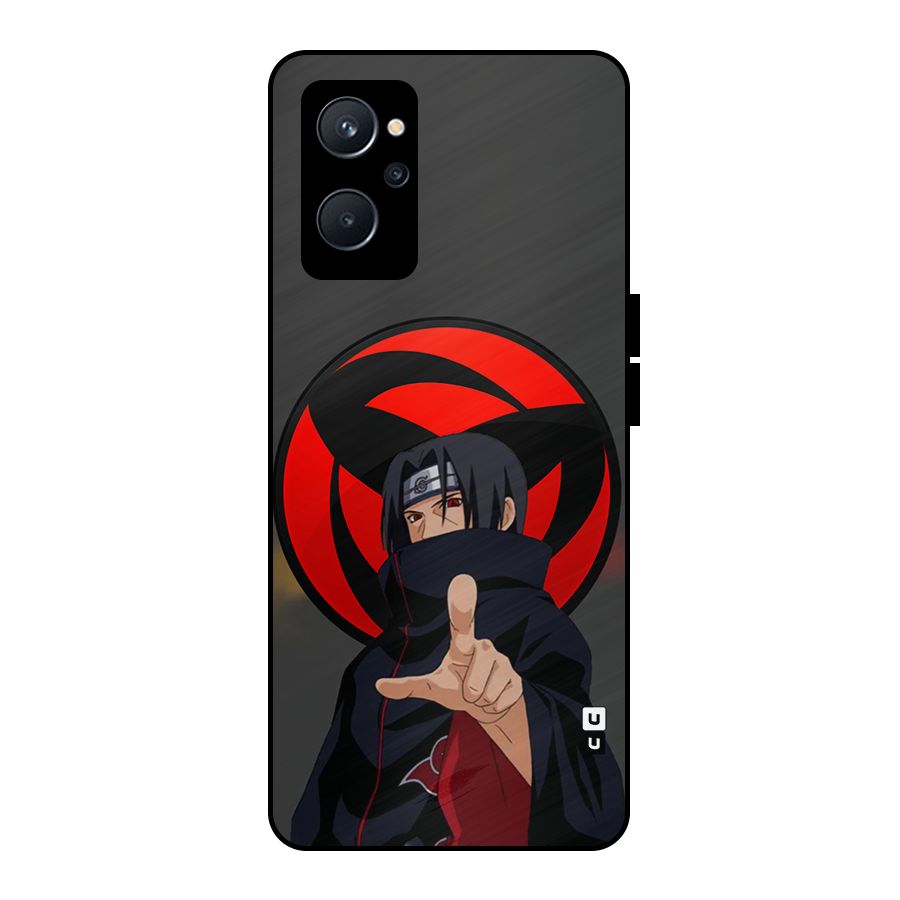 Itachi Uchiha With sharingan Metal Back Case for Realme 9i 5G