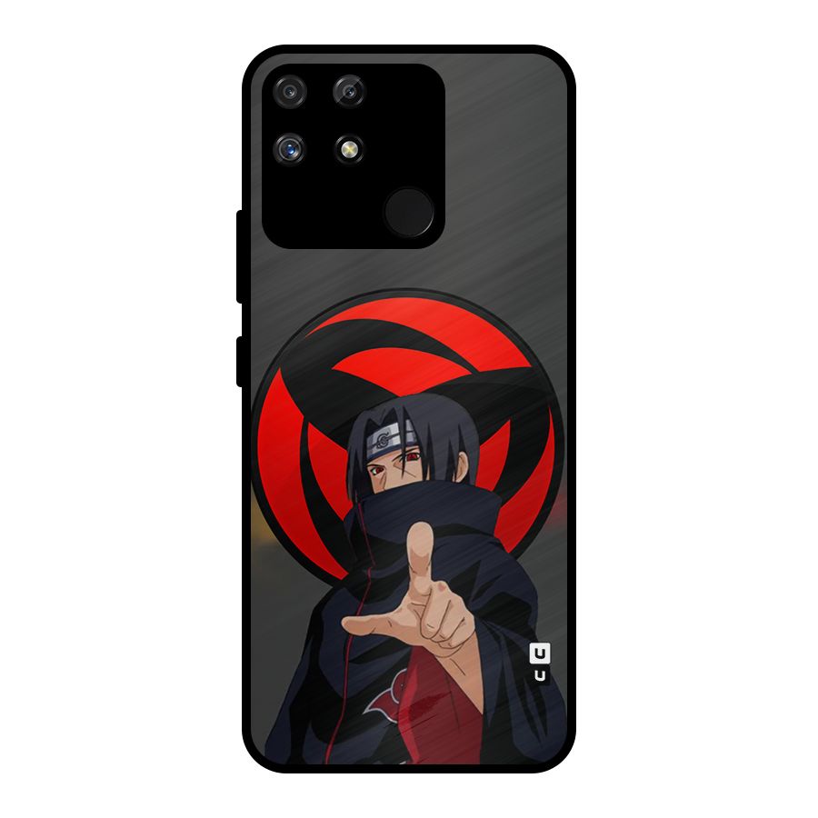 Itachi Uchiha With sharingan Metal Back Case for Realme Narzo 50A