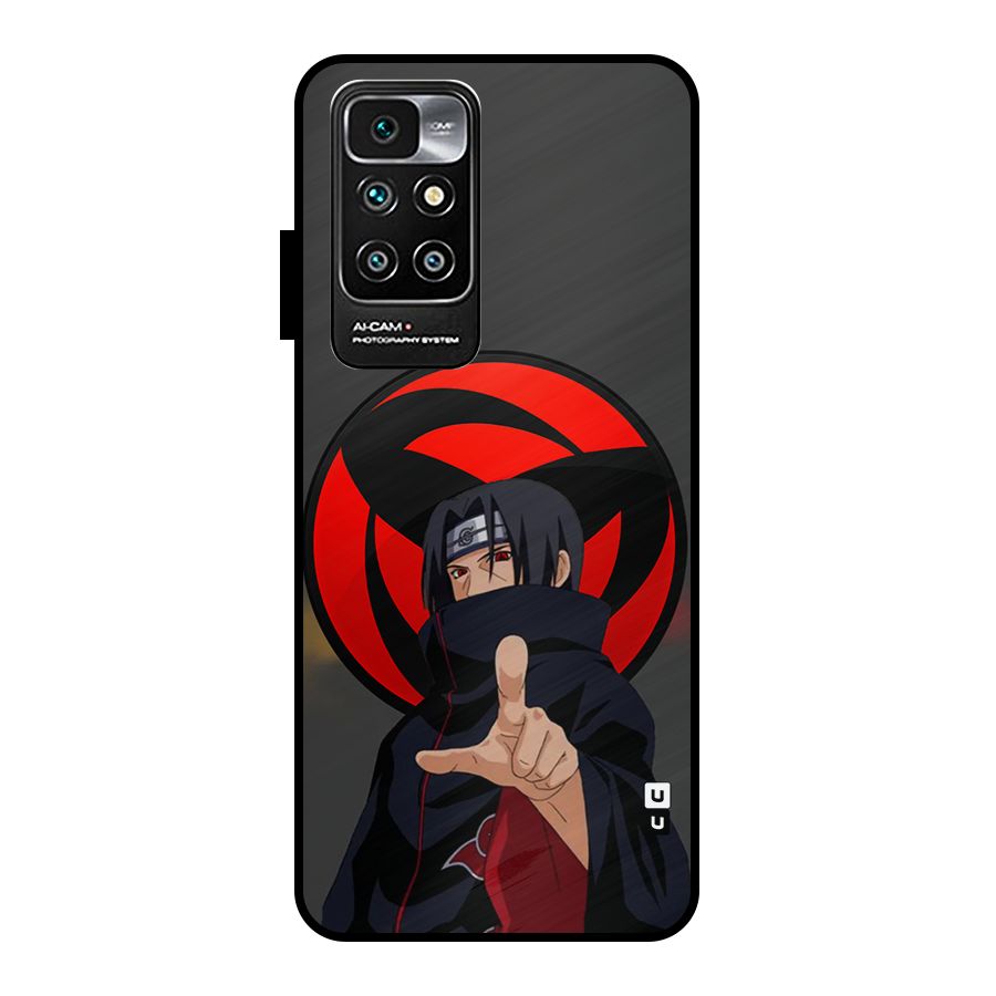 Itachi Uchiha With sharingan Metal Back Case for Redmi 10 Prime