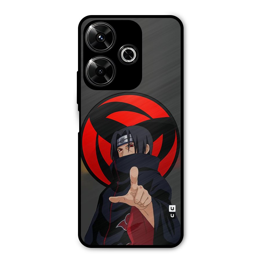 Itachi Uchiha With sharingan Metal Back Case for Redmi 13 5G