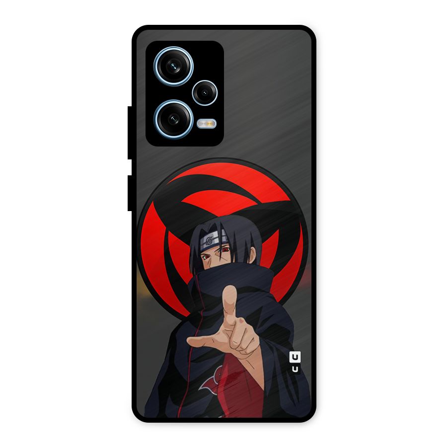 Itachi Uchiha With sharingan Metal Back Case for Redmi Note 12 Pro