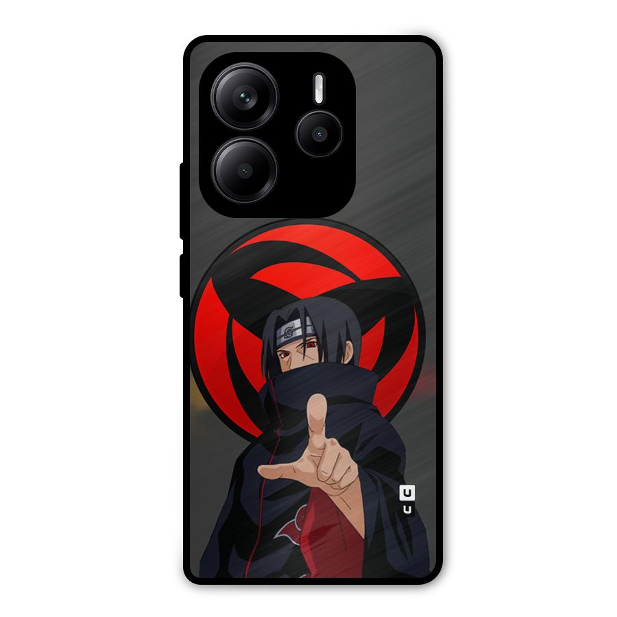 Itachi Uchiha With sharingan Metal Back Case for Redmi Note 14 5G