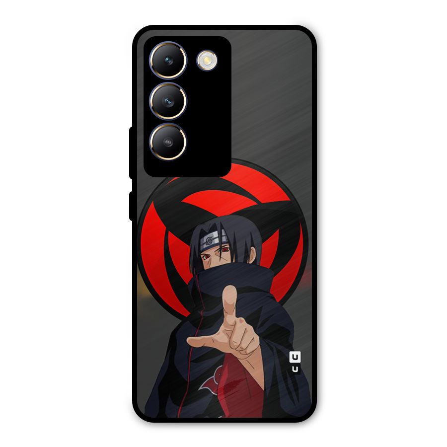 Itachi Uchiha With sharingan Metal Back Case for Vivo T3 5G