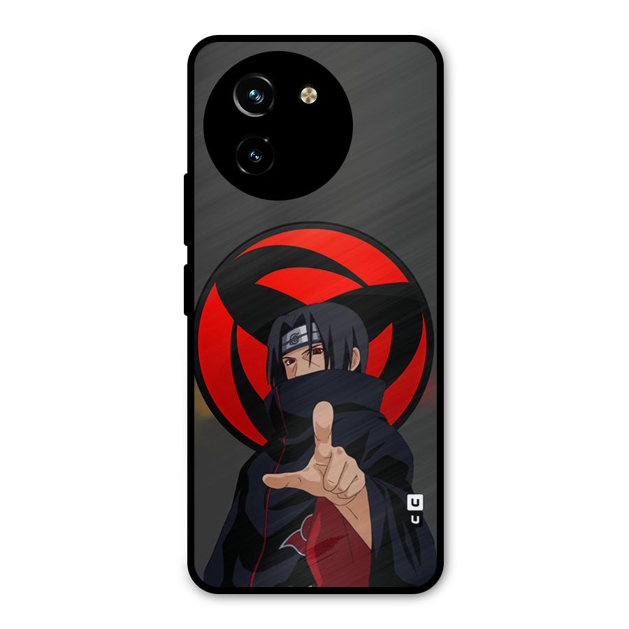 Itachi Uchiha With sharingan Metal Back Case for Vivo T3x