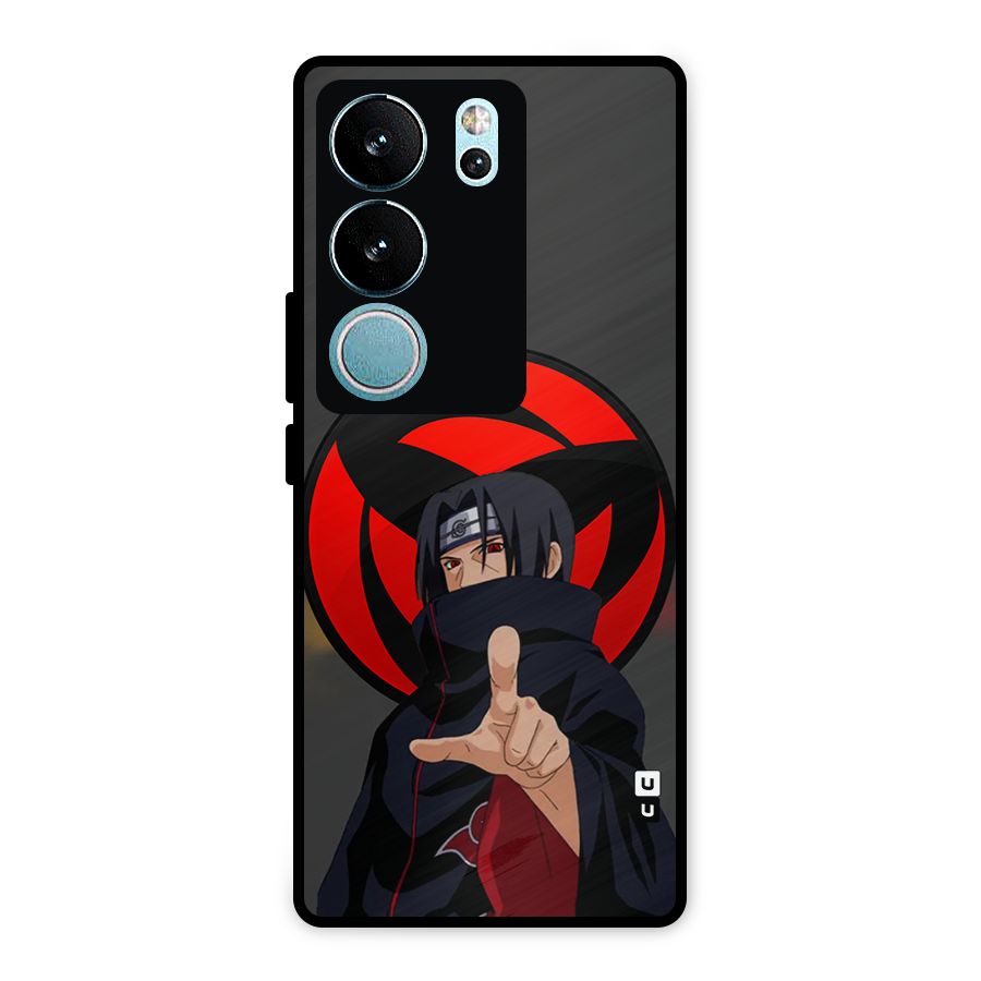 Itachi Uchiha With sharingan Metal Back Case for Vivo V29 Pro