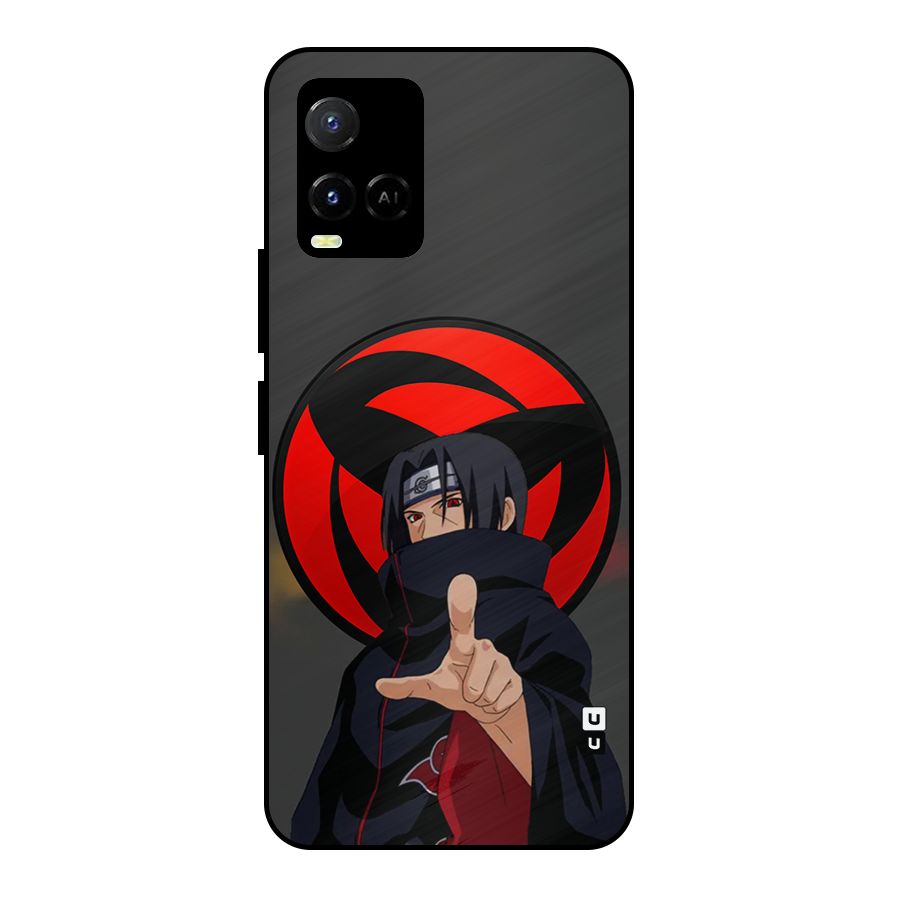 Itachi Uchiha With sharingan Metal Back Case for Vivo Y21 2021