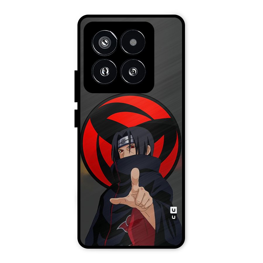 Itachi Uchiha With sharingan Metal Back Case for Xiaomi 14 Pro