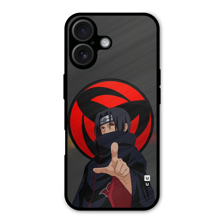 Itachi Uchiha With sharingan Metal Back Case for iPhone 16