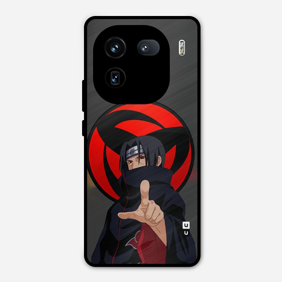 Itachi Uchiha With sharingan Metal Back Case for iQOO 12