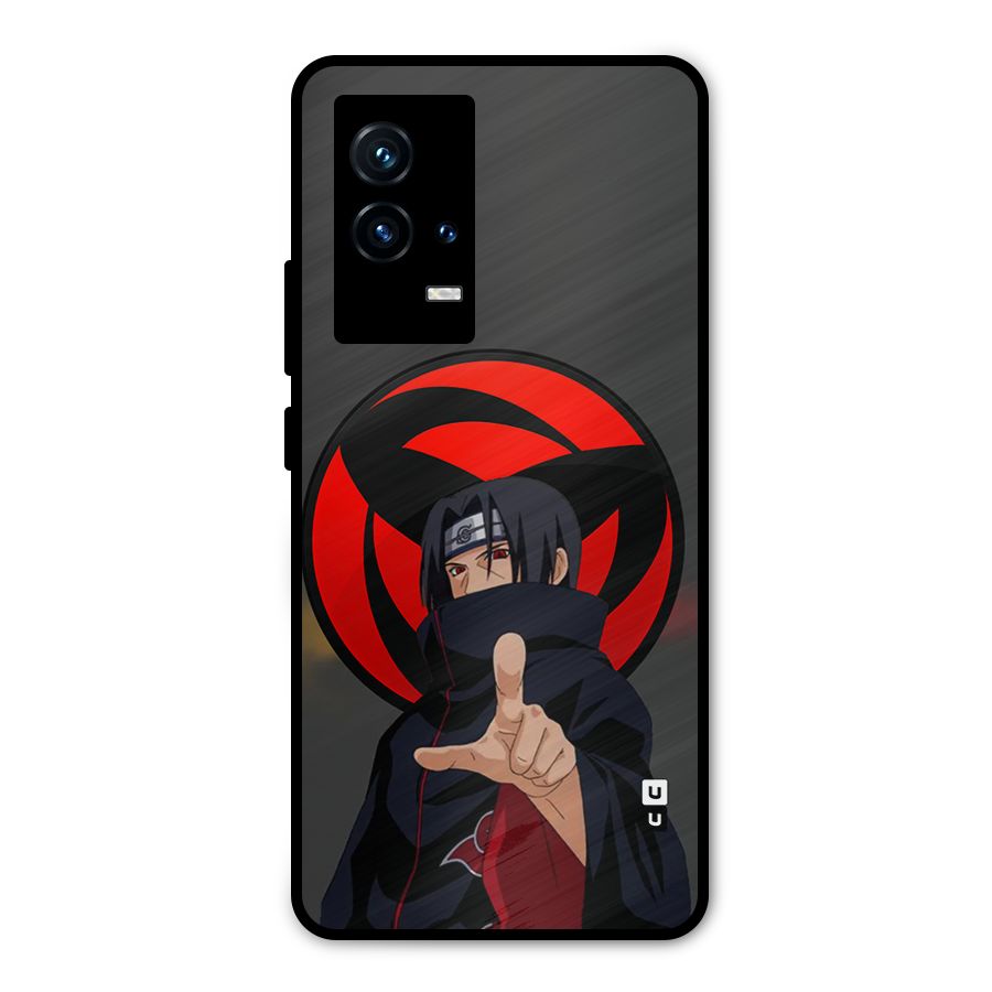 Itachi Uchiha With sharingan Metal Back Case for iQOO 9 5G