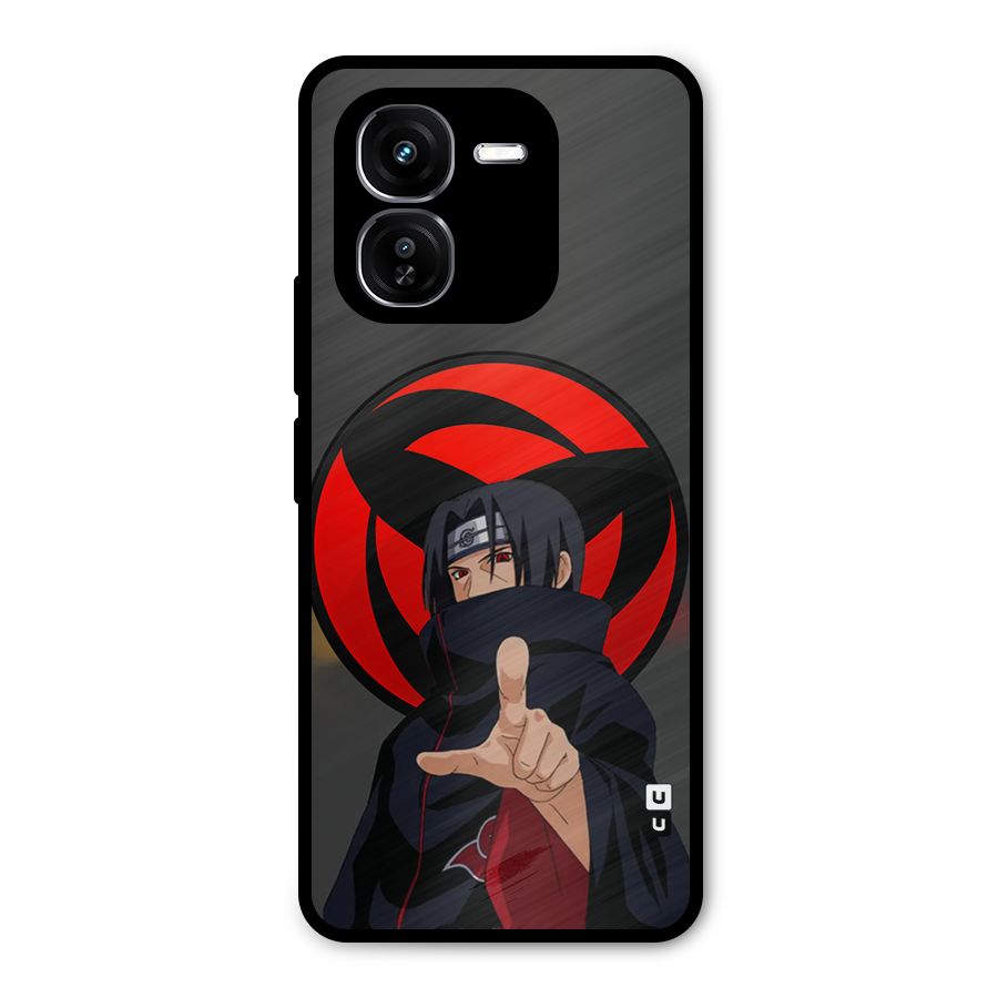 Itachi Uchiha With sharingan Metal Back Case for iQOO Z9x
