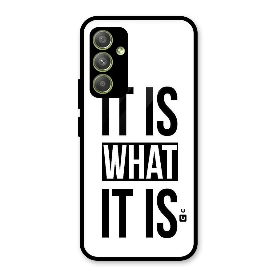 Itis What Itis Glass Back Case for Galaxy A54