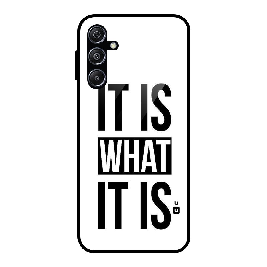Itis What Itis Glass Back Case for Galaxy M34 5G