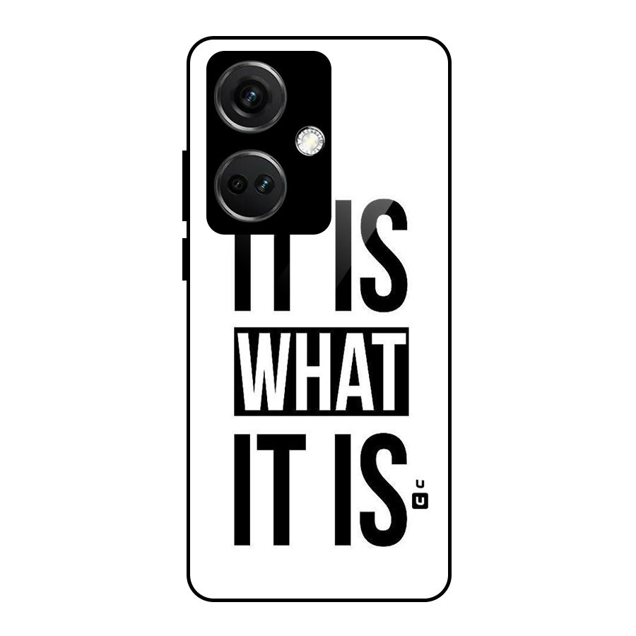 Itis What Itis Glass Back Case for OnePlus Nord CE 3 5G