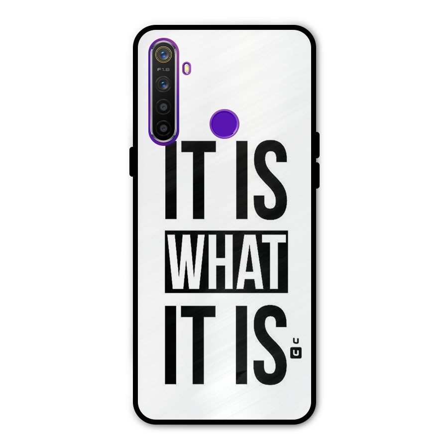 Itis What Itis Glass Back Case for Realme 5s