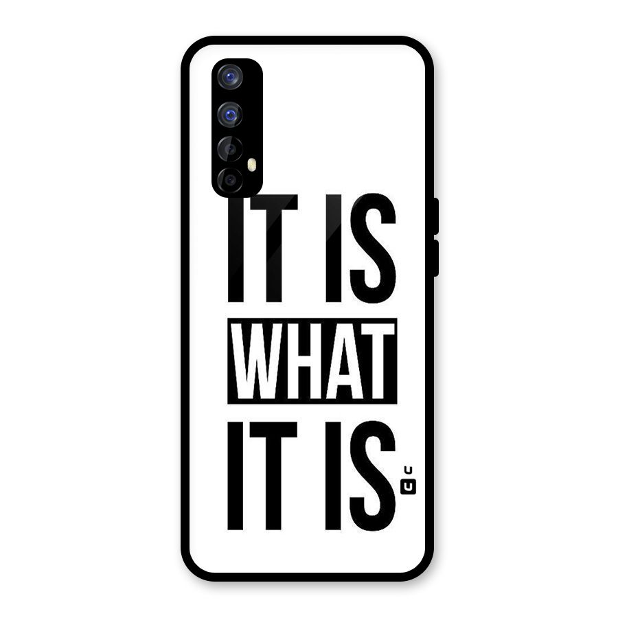 Itis What Itis Glass Back Case for Realme Narzo 20 Pro