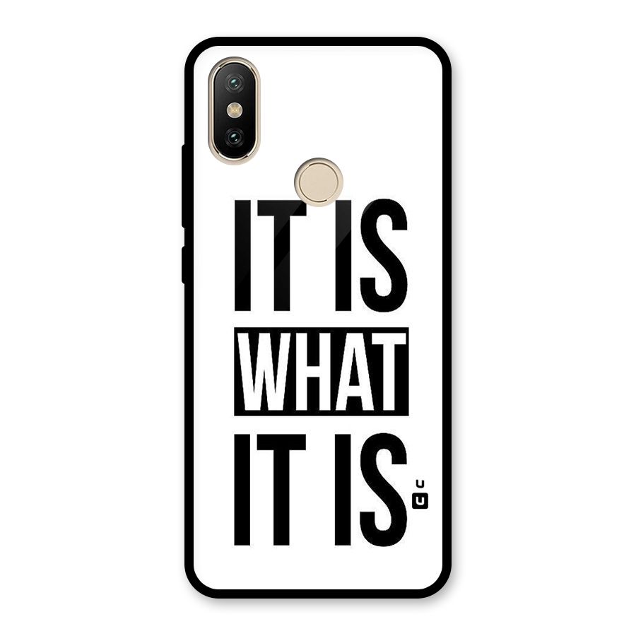 Itis What Itis Glass Back Case for Redmi A2