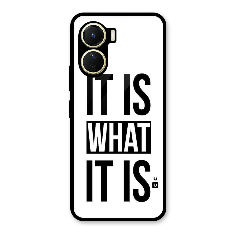 Itis What Itis Glass Back Case for Vivo Y56