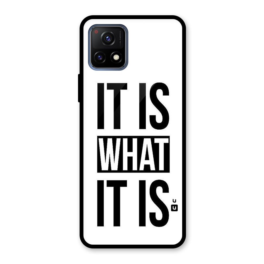 Itis What Itis Glass Back Case for Vivo Y72 5G