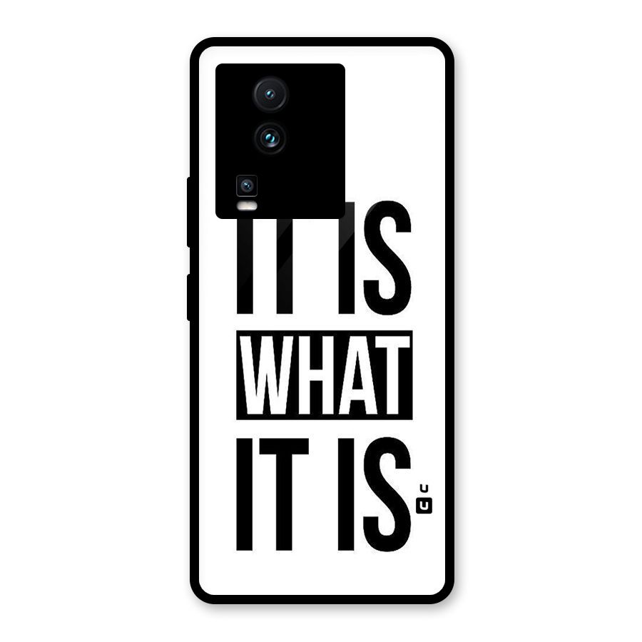 Itis What Itis Glass Back Case for Vivo iQOO Neo 7 Pro