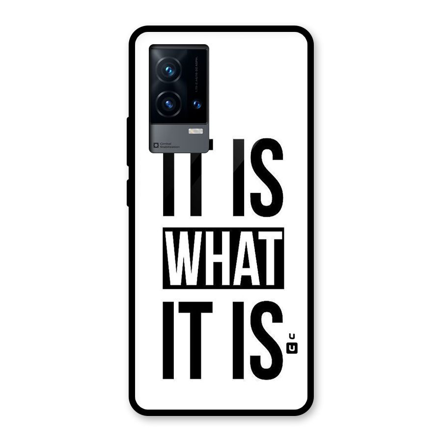 Itis What Itis Glass Back Case for iQOO 9 5G