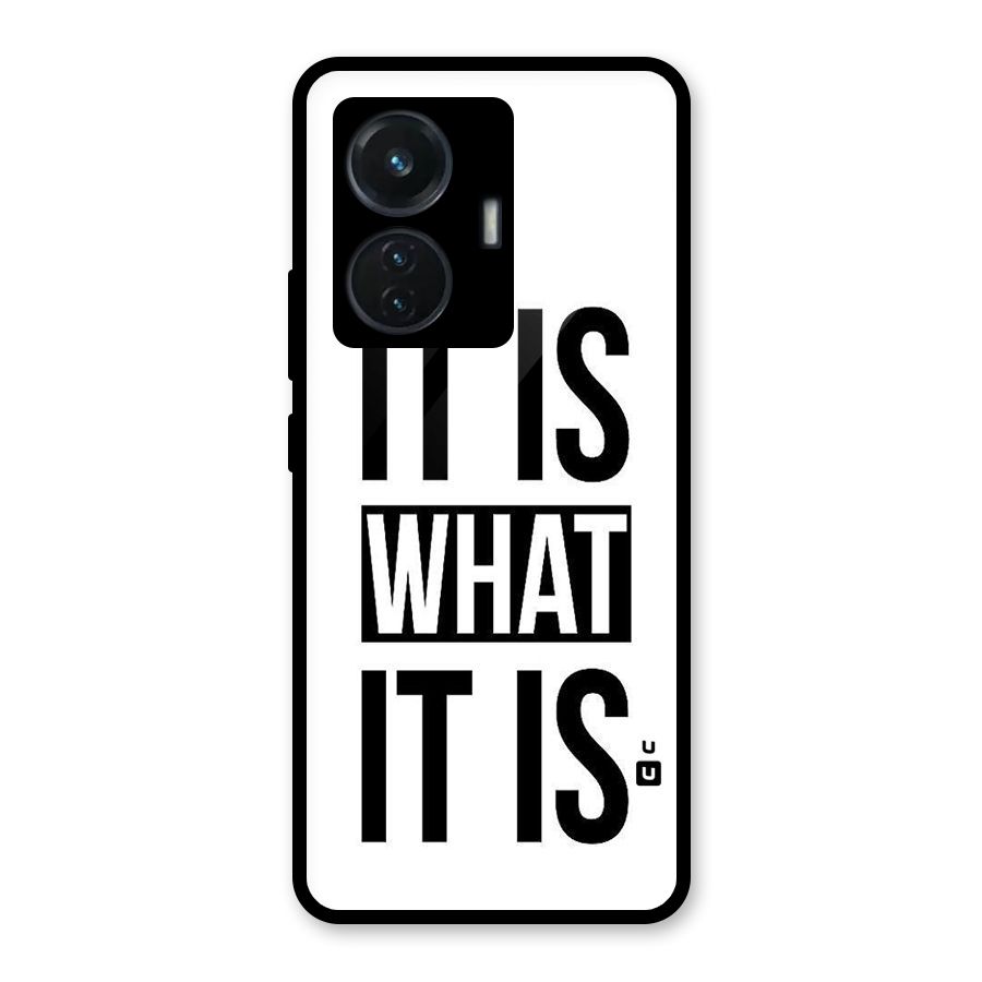 Itis What Itis Glass Back Case for iQOO Z6 44W