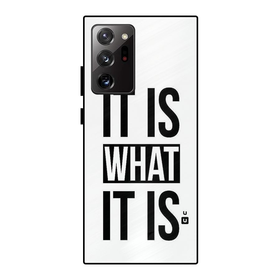 Itis What Itis Metal Back Case for Galaxy Note 20 Ultra