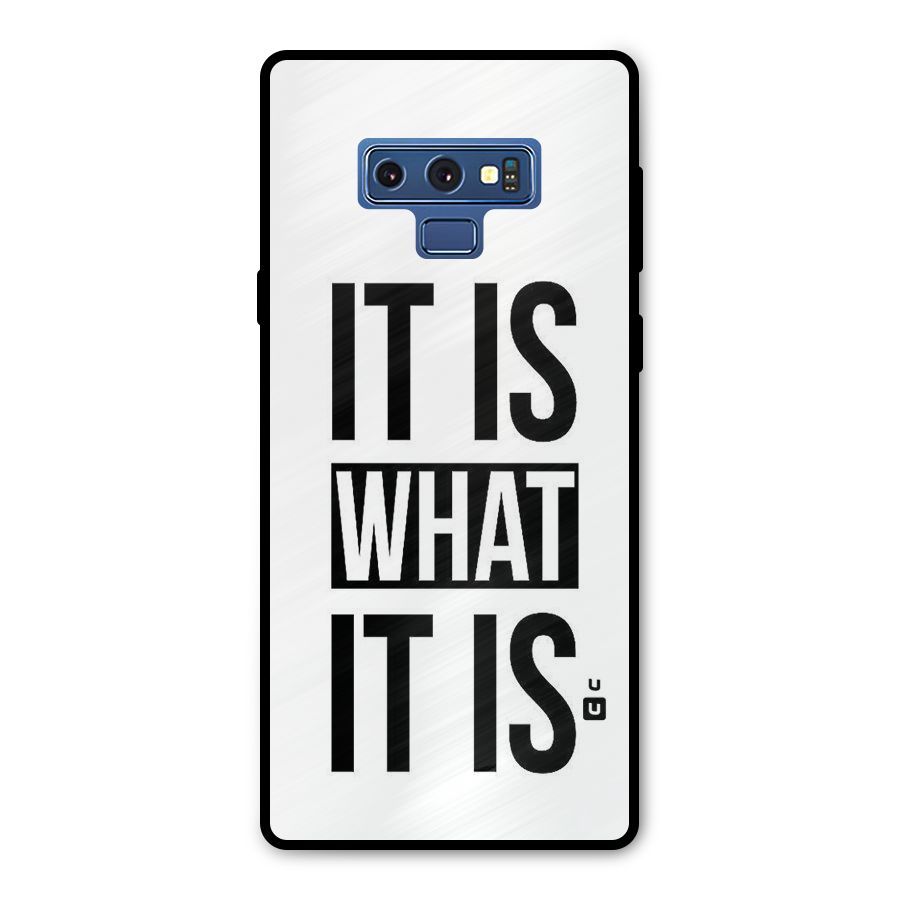 Itis What Itis Metal Back Case for Galaxy Note 9