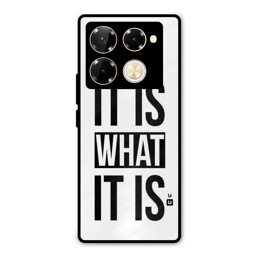 Itis What Itis Metal Back Case for Infinix Note 40 Pro Plus