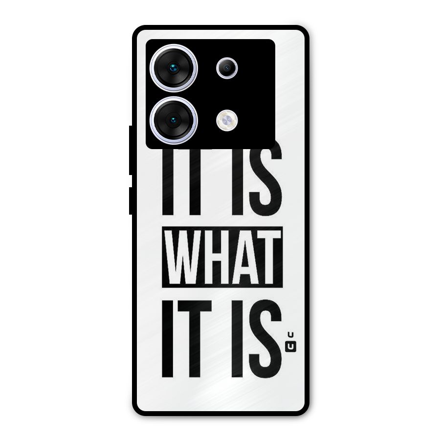 Itis What Itis Metal Back Case for Infinix Zero 30 5G