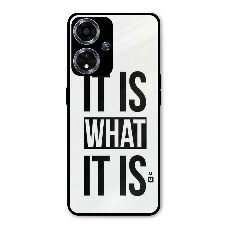 Itis What Itis Metal Back Case for Oppo A59
